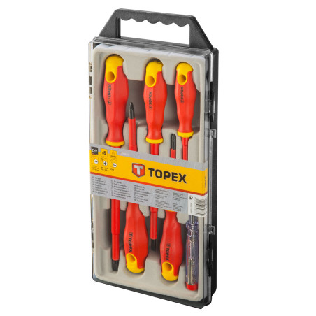 Skruvmejslar 1000V, set med 6 stycken.