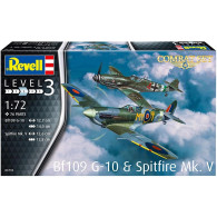 Model plastikowy bf109g-10  spitfire mk.v