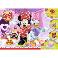 Pussel med 100 delar glitter Minnie och paljetter | HandlaSmidigt.se