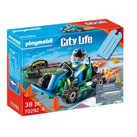 Set med city life-figurer 70292, presentset, go-kart-race.
