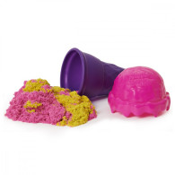 Sand kinetic sand behållare för glass
