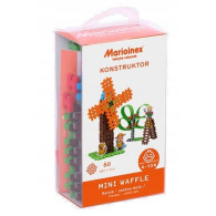 Klocki konstrukcyjne mini waffle - rolnik zestaw mały blister