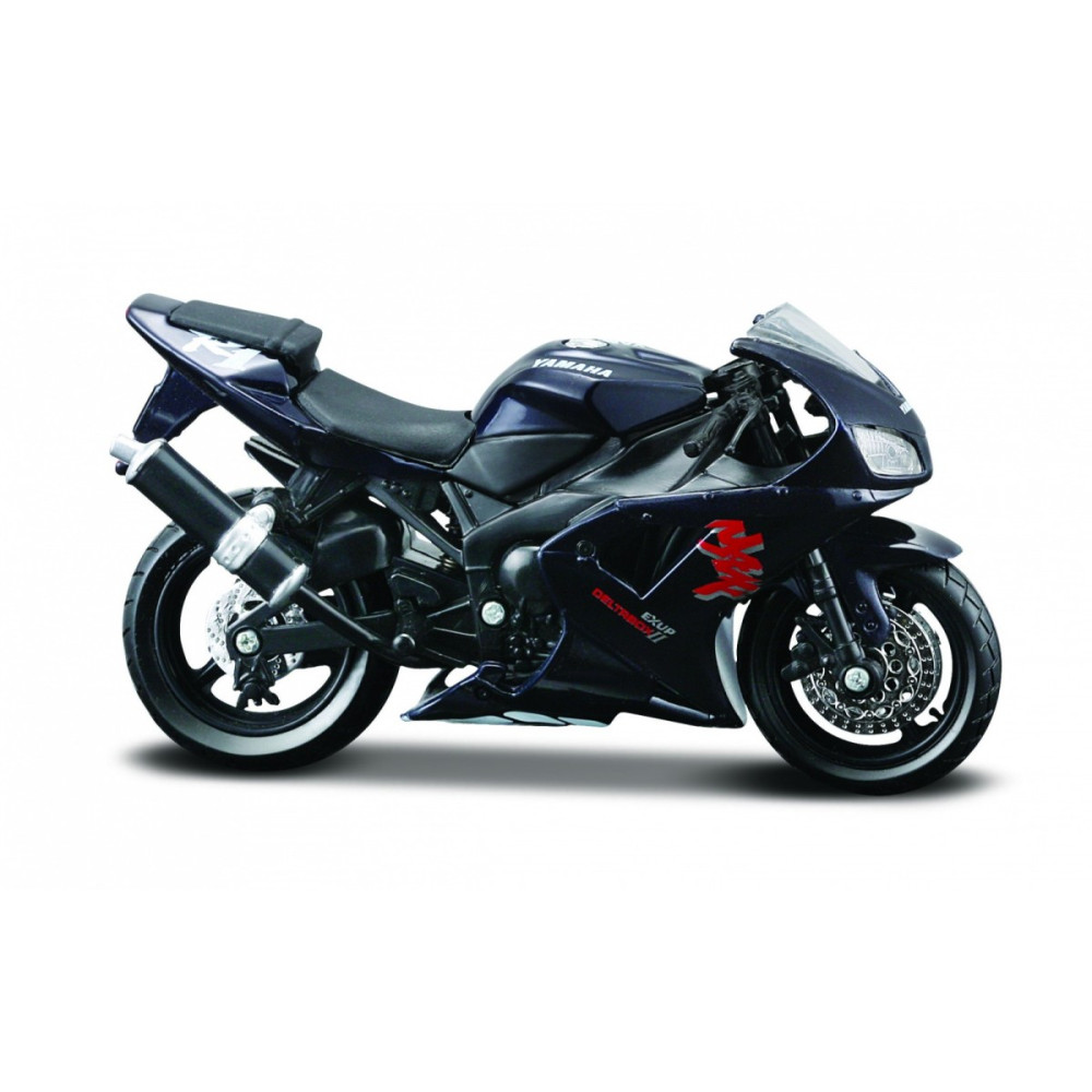 Modell av metallmotorcykeln Yamaha YZF-R1 med ställning 1:18 Modell av metallmotorcykeln Yamaha YZF-R1 med ställning 1:18