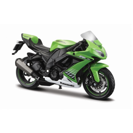Modell motorcykel Kawasaki Ninja ZX-10R med stödplatta.
