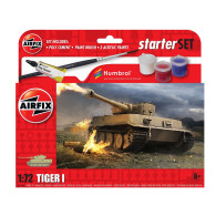 Modell i plast, liten uppsättning tiger