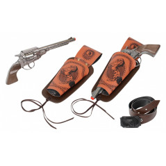 Cowboyset med 2 revolverar med hölster från Gonher. | HandlaSmidigt.se