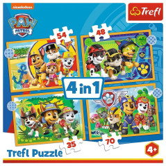 Pussel 4-i-1 semester Paw Patrol | HandlaSmidigt.se