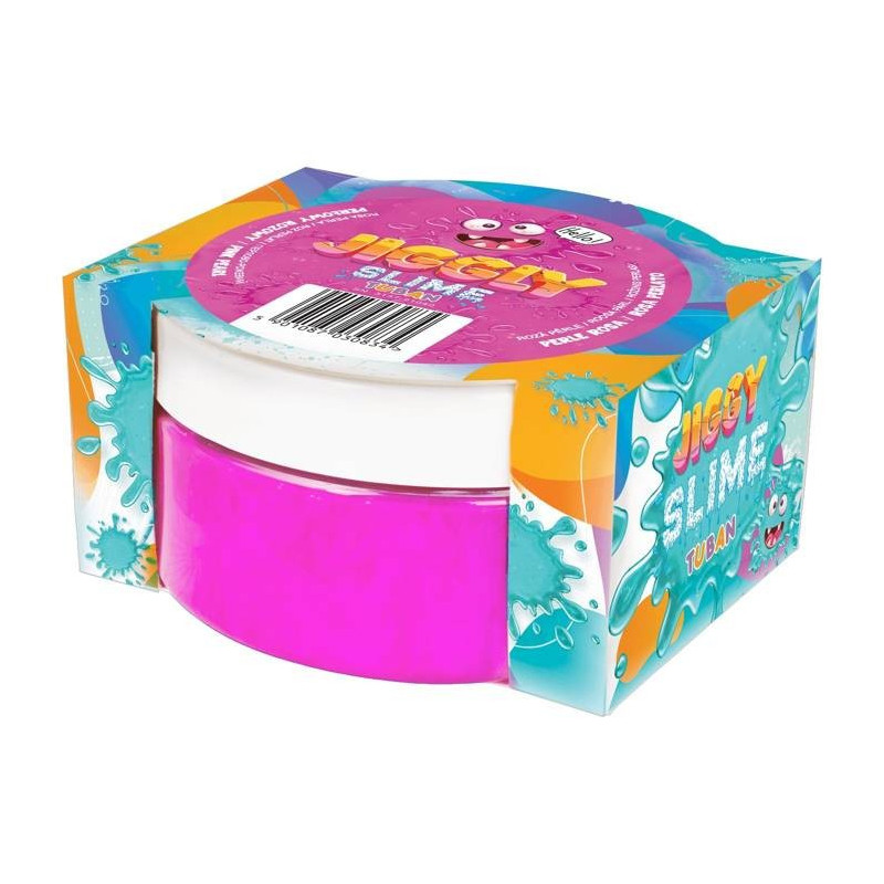 Slime jiggly - rosa pärlig 200g