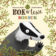 Boken år i skogen. grävling
