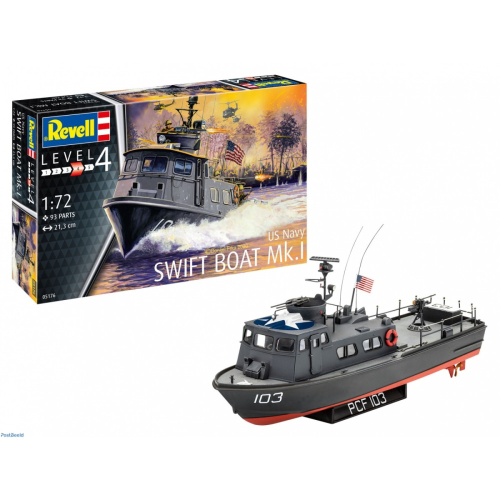 Modell av plast, US Navy Swift Boat Mk.I