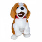 Interaktiv maskot Figo, en hund som reagerar på kommandon, beagle.