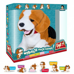 Interaktiv maskot Figo, en hund som reagerar på kommandon, beagle. | HandlaSmidigt.se