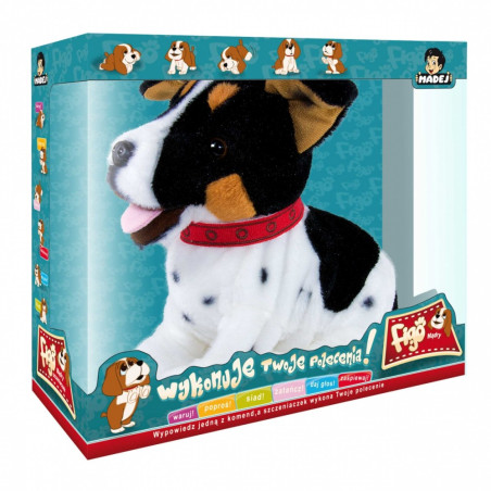 Interaktiv maskot Figo, en hund som reagerar på kommandon, jack russell terrier. | HandlaSmidigt.se