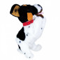 Interaktiv maskot Figo, en hund som reagerar på kommandon, jack russell terrier.