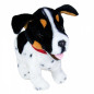 Interaktiv maskot Figo, en hund som reagerar på kommandon, jack russell terrier.