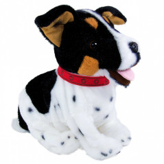 Interaktiv maskot Figo, en hund som reagerar på kommandon, jack russell terrier. | HandlaSmidigt.se