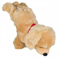 Interaktiv maskot Figo, en hund som reagerar på kommandon, labrador.