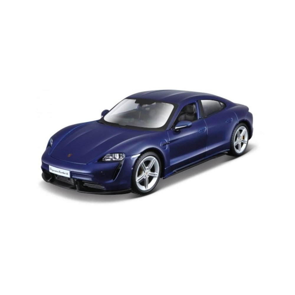 Modell i metall av Porsche Taycan Turbo S blå 1:24 Modell i metall av Porsche Taycan Turbo S blå 1:24