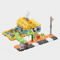 Klocki waffle mini - dom 148 elementów