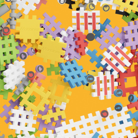 Våffel mini klossar - butik med 148 delar