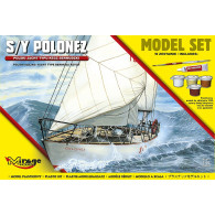 Modell av en polsk plastsegelbåt av typen Bermuda ketch 150.