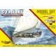 Modell av en polsk plastsegelbåt av typen Bermuda ketch 150.