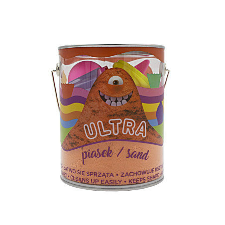 Sand ultra sand burk 900g 4 stora formar 2 verktyg orange muffins