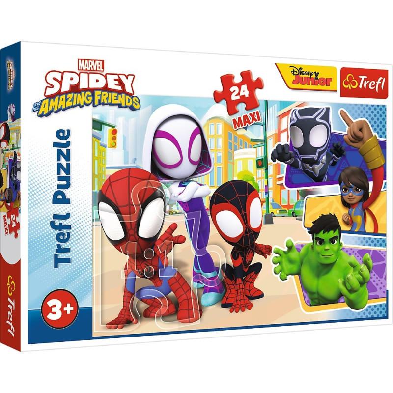 Pussel 24 Maxi Spidey och vänner Spiderman