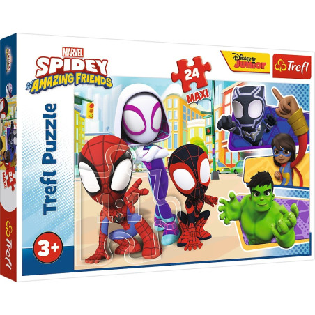 Pussel 24 Maxi Spidey och vänner Spiderman | HandlaSmidigt.se