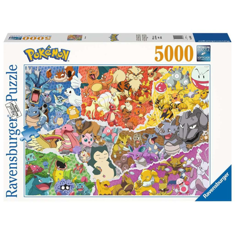 Pussel med 5000 Pokémon-element