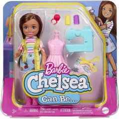 Barbie Chelsea-dockan kan vara en karriär som modedesigner.