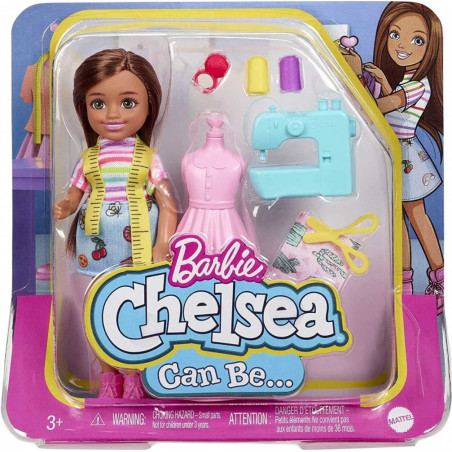Barbie Chelsea-dockan kan vara en karriär som modedesigner.