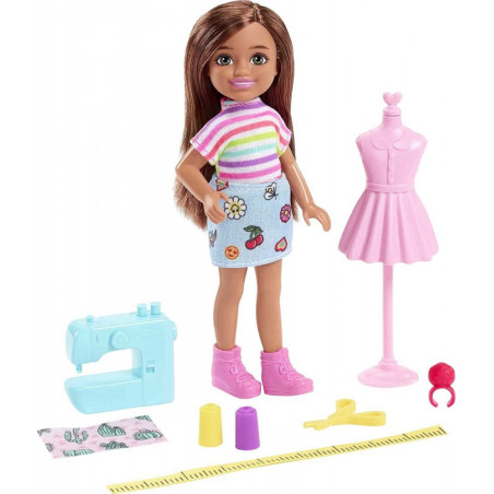 Barbie Chelsea-dockan kan vara en karriär som modedesigner.