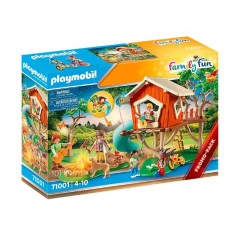 Klossats set med familjefigurer 71001 trädkoja med rutschkana