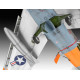 Modell av en plastflygplan f-86d dog sabre i skala 1:48.