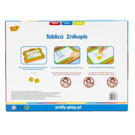 Skylt med suddig skrift