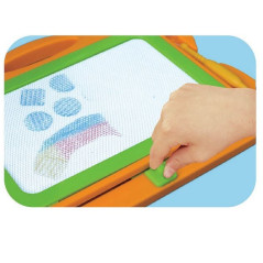 Skylt med suddig skrift