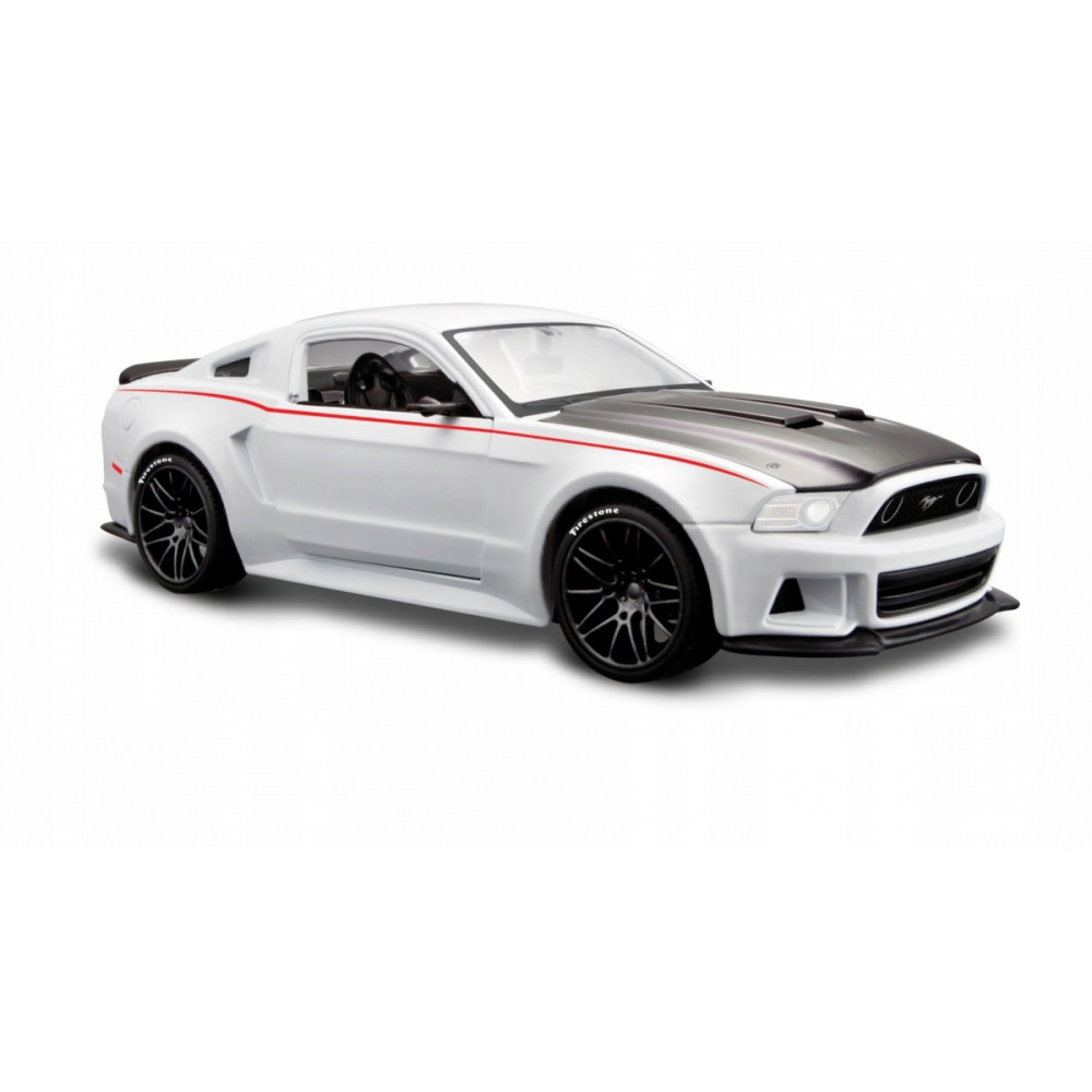 Modellkomposit Ford Mustang Street Racer 124 vit Modellkomposit Ford Mustang Street Racer 124 vit