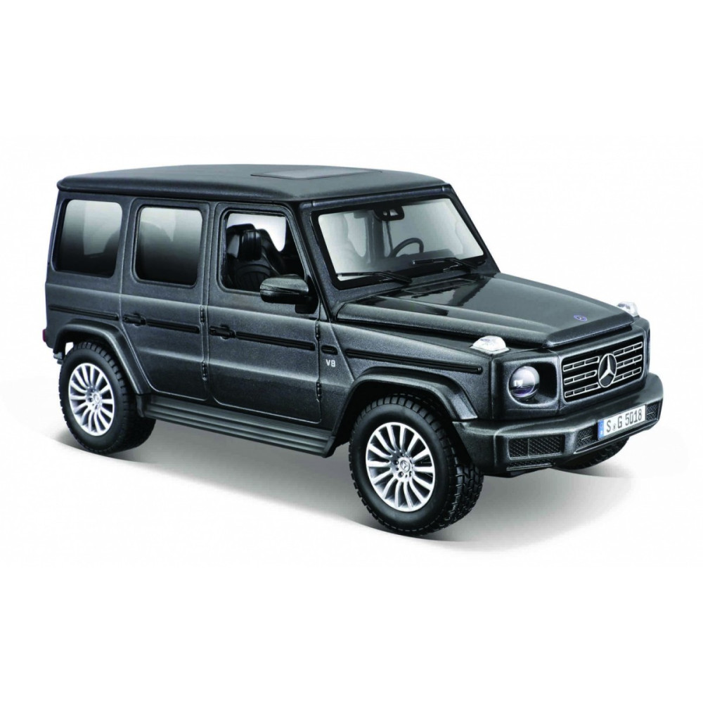 Modell Mercedes-Benz G-Class 2019 i kompositmaterial, 125 grafitgrå. Modell Mercedes-Benz G-Class 2019 i kompositmaterial, 125 grafitgrå.