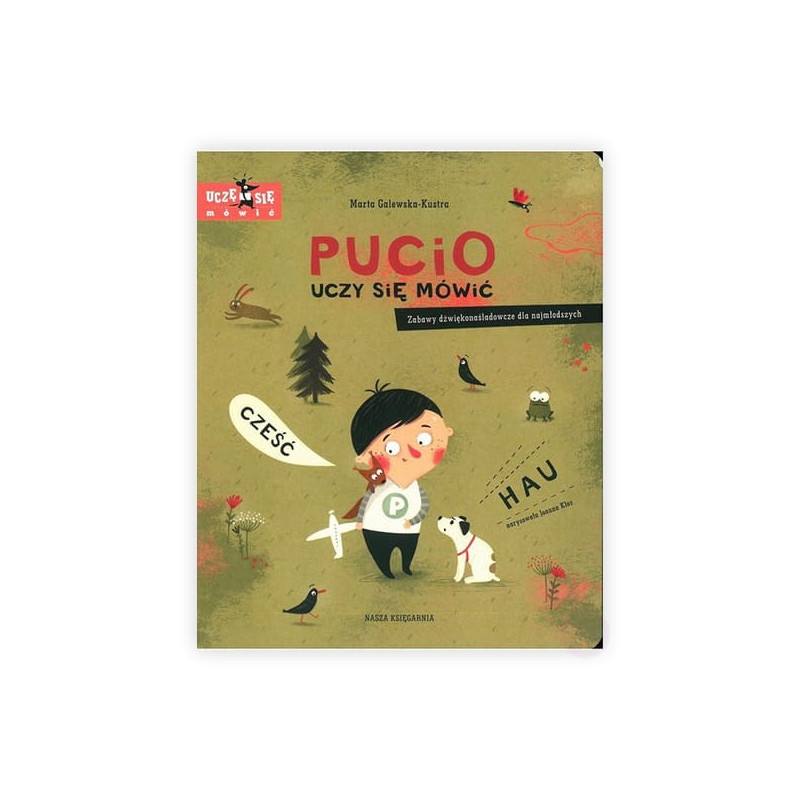 Boken Pucio lär sig prata. Ljudlek för de yngsta.