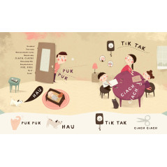 Boken Pucio lär sig prata. Ljudlek för de yngsta.