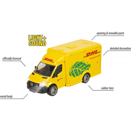 Fordonet majorette g.s. mercedes-benz dhl 12 cm