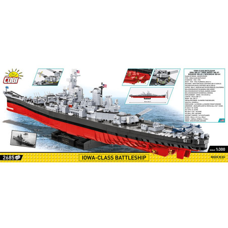 Historisk samling av klossar iowa-klass slagskepp (4 i 1) - exekutiv utgåva