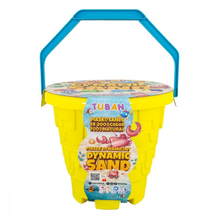 Dynamisk sand - strandset med hink