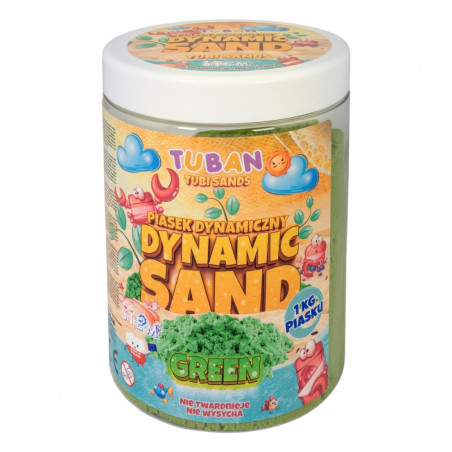 Dynamisk sand 1 kg grön