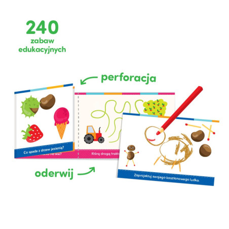 Häftet med logiska lekar för barn i åldern 3-4 år