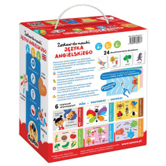 Ett set för att lära sig engelska för barn 4, 5, 6+