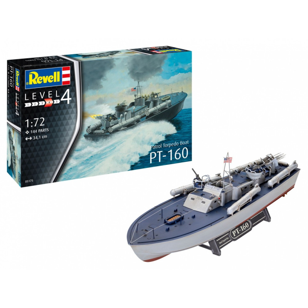 Modell av plastpatrulltorpedbåt PT-559P