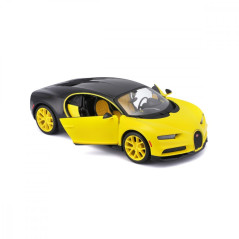 Modellkomposit Bugatti Chiron gul-svart 1:24