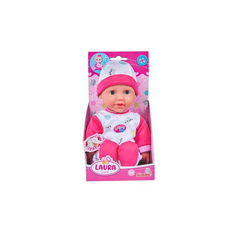 Dockan Laura, en söt bebis med ljud.